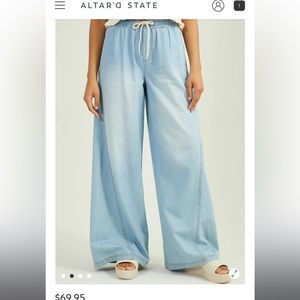 Altard state Wide leg Cotten denim pants size large
